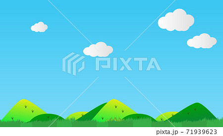 Simple And Cute Natural Background Illustration Stock Illustration