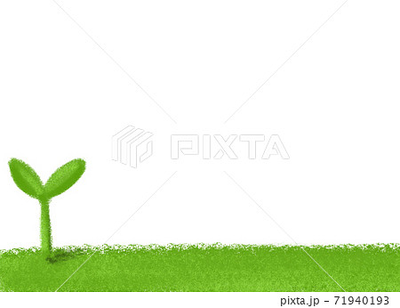 芽を出した若葉のイラストレーション Png背景無し のイラスト素材