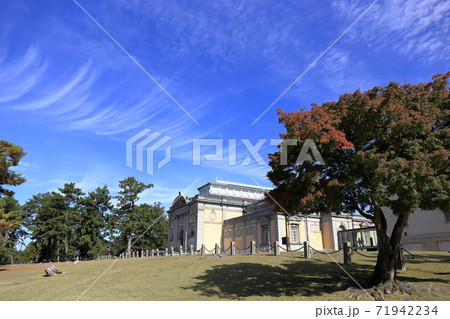 秋の雲と奈良国立博物館　旧本館 71942234