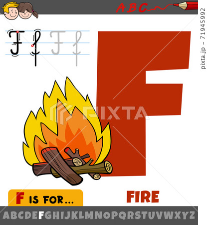 Fire Flame Clipart Font (Printable Burning Letters and Numbers