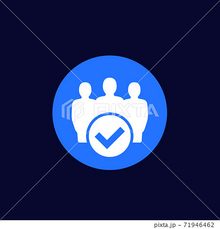 membership, join community, white icon 71946462