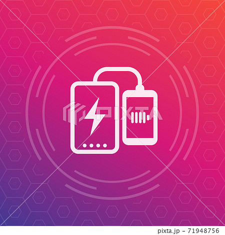 power bank charging phone vector icon power bank charging phone vector icon 71948756