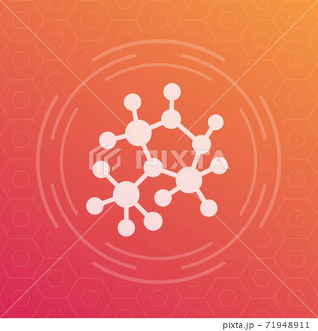 decentralization, compound structure icon decentralization, compound structure icon 71948911