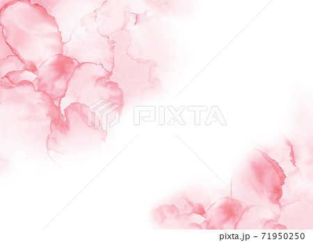 花びらのような水彩アート背景ピンクのイラスト素材