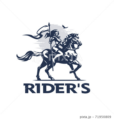 A woman riderのイラスト素材 [71950809] - PIXTA