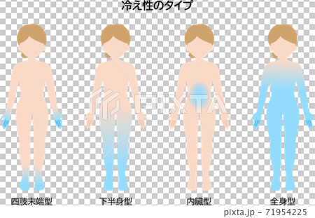 冷え性のタイプ　女性 71954225