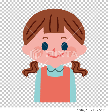 笑っている女の子のイラスト素材のイラスト素材