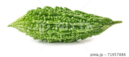 Bitter gourd isolated on white background 71957886