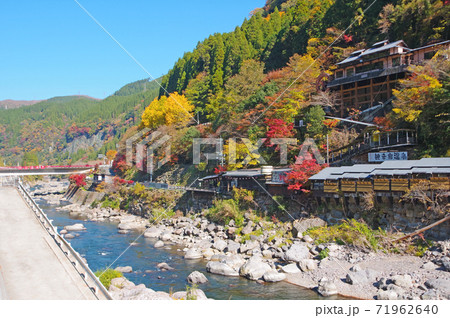 人気スポット耶馬日田英彦山国定公園の杖立温泉 71962640