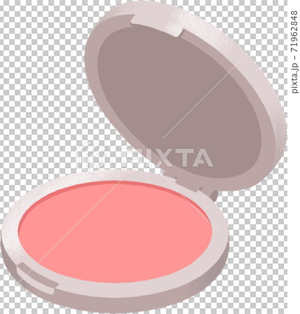 パウダーチークのイラスト素材