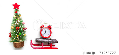 Winter festive Christmas and New Year symbols flat lay background Winter festive Christmas and New Year symbols flat lay background 71963727