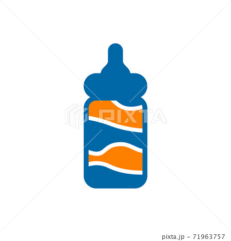 Baby milk bottle logo design template 71963757