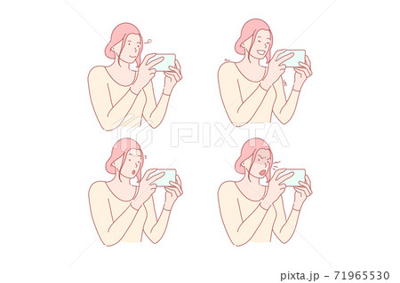 Social network or smm set concept Social network or smm set concept 71965530