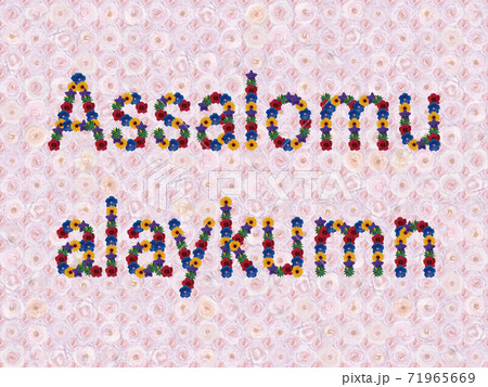 花「こんにちは（ウズベク語_B）」（ナエマ） 71965669