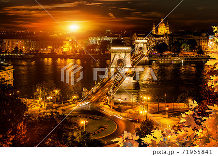 Szechenyi bridge of Budapest 71965841