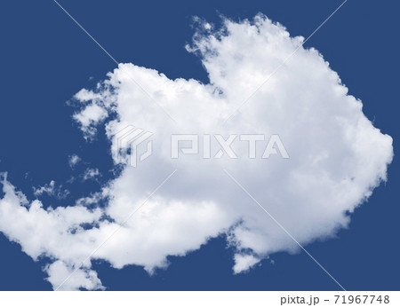Isolated cloud over Pantone Blue Classic 19-4052 71967748