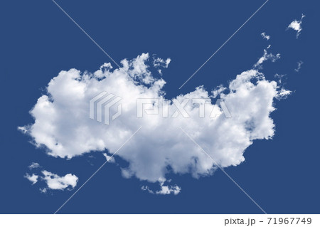 Isolated cloud over Pantone Blue Classic 19-4052 71967749