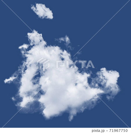 Isolated cloud over Pantone Blue Classic 19-4052 71967750