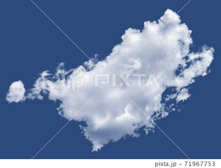 Isolated cloud over Pantone Blue Classic 19-4052 71967753