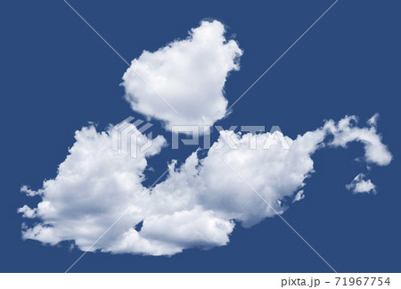 Isolated cloud over Pantone Blue Classic 19-4052 71967754