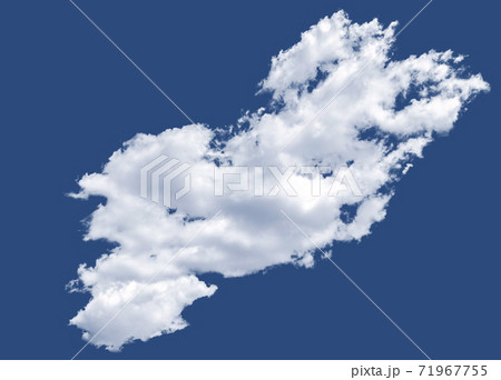Isolated cloud over Pantone Blue Classic 19-4052 71967755