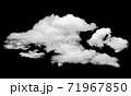 Isolated cloud over black. Design elements 71967850
