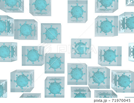 コロナ ウイルス抑制イメージCG コロナ ウイルス抑制イメージCG 71970045