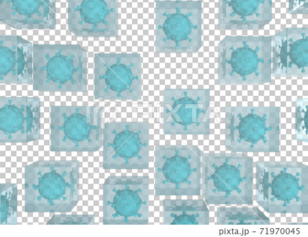 コロナ ウイルス抑制イメージCG コロナ ウイルス抑制イメージCG 71970045