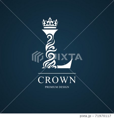 Elegant letter L. Graceful royal style. Calligraphic beautiful logo. Vintage drawn emblem for book design, brand name, business card, Restaurant, Boutique, Hotel. Vector illustration Elegant letter L. Graceful royal style. Calligraphic beautiful logo. Vintage drawn emblem for book design, brand name, business card, Restaurant, Boutique, Hotel. Vector illustration 71970117