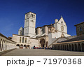 Assisi, Italy panoramic view of basilica San Francesco 71970368