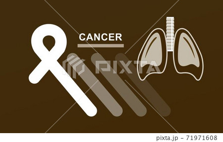 banner lung cancer colored ribbon banner lung cancer colored ribbon 71971608