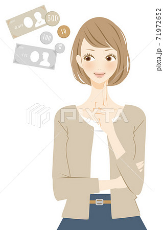 パラレルキャリア 稼ぐ女性 仕事 年収アップのイラスト素材