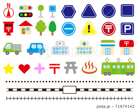 地図アイコンのイラスト素材のイラスト素材