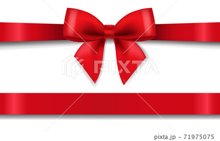 Red Bow Isolated White Background Red Bow Isolated White Background 71975075