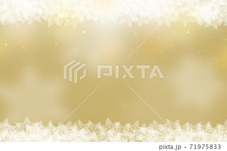 冬 クリスマス 氷の結晶 雪の結晶の背景 金色 イラスト 冬 クリスマス 氷の結晶 雪の結晶の背景 金色 イラスト 71975833
