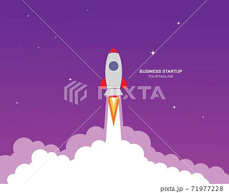 Rocket ilustration logo vector icon 71977228