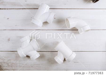 Parts of pvc plumbing pipes corners for water pipelines sewerage 71977363