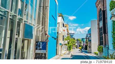 東京 渋谷のファッション街 キャットストリート 原宿側 の写真素材