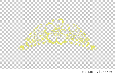 ティアラ 線画イラスト_28 ティアラ 線画イラスト_28 71978686