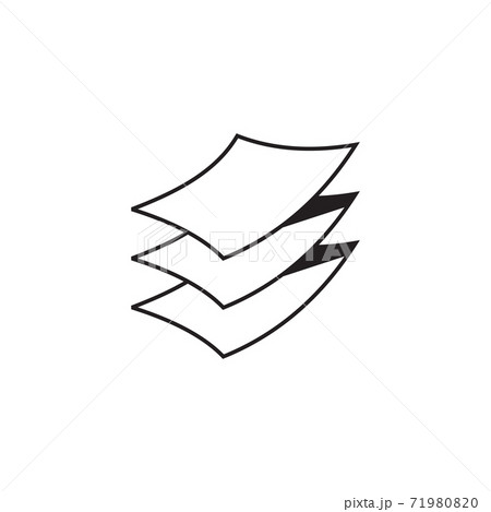 Paper document logo design template Paper document logo design template 71980820