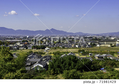 桜井市街　橿原市街　二上山　奈良県桜井市 71981429