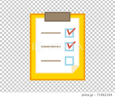 Checklist vector illustration binder stationery Checklist vector illustration binder stationery 71982284