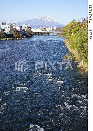 北上川の流れと鉄橋 北上川の流れと鉄橋 71982853