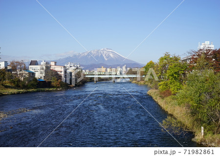 北上川の流れと鉄橋 北上川の流れと鉄橋 71982861