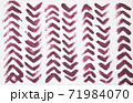 Geometric hand drawing in purple and pink colors. Print for fabric, notebook, paper, banner. Mock up on a white background. 71984070