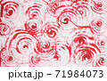 Handmade abstract red acrylic background. Modern Art. Bright paint texture on paper 71984073