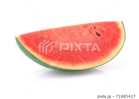 Sliced of watermelon isolated on white background 71985417