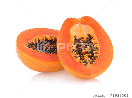 Papaya isolated on white background 71985501