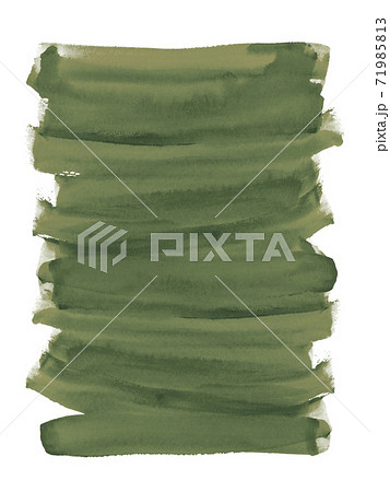 くすんだグリーンの水彩テクスチャ - 複数のバリエーションがあります 71985813