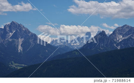 Clouds on the peaks 71988614